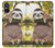 S3138 Cute Baby Sloth Paint Case For Sony Xperia 5 V