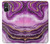 S3896 Purple Marble Gold Streaks Case For Sony Xperia 5 V