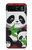 S3929 Cute Panda Eating Bamboo Case For Motorola Razr 40