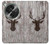 S2505 Reindeer Head Old Wood Texture Graphic Case For OnePlus OPEN