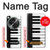 S3078 Black and White Piano Keyboard Case For OnePlus OPEN