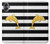 S2882 Black and White Striped Gold Dolphin Case For Samsung Galaxy A05