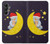 S2849 Cute Sleepy Owl Moon Night Case For Samsung Galaxy A05s