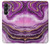 S3896 Purple Marble Gold Streaks Case For Samsung Galaxy A05s