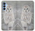 S1566 Snowy Owl White Owl Case For Samsung Galaxy A15 5G