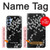 S2544 Japanese Kimono Style Black Flower Pattern Case For Samsung Galaxy A15 5G