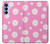 S3500 Pink Floral Pattern Case For Samsung Galaxy A15 5G