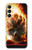 S0863 Hell Fire Skull Case For Samsung Galaxy A25 5G