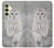 S1566 Snowy Owl White Owl Case For Samsung Galaxy A25 5G