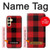 S2931 Red Buffalo Check Pattern Case For Samsung Galaxy A25 5G