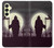 S3262 Grim Reaper Night Moon Cemetery Case For Samsung Galaxy A25 5G
