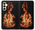 S3379 Fire Frame Case For Samsung Galaxy A25 5G
