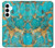 S2906 Aqua Turquoise Stone Case For Samsung Galaxy A35 5G