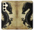 S1482 Black Dragon Painting Case For Samsung Galaxy S24