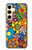 S3281 Colorful Hippie Flowers Pattern Case For Samsung Galaxy S24