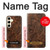 S3405 Fish Tattoo Leather Graphic Print Case For Samsung Galaxy S24