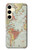 S3418 Vintage World Map Case For Samsung Galaxy S24