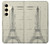 S3474 Eiffel Architectural Drawing Case For Samsung Galaxy S24