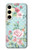 S3494 Vintage Rose Polka Dot Case For Samsung Galaxy S24