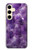 S3713 Purple Quartz Amethyst Graphic Printed Case For Samsung Galaxy S24