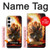 S0863 Hell Fire Skull Case For Samsung Galaxy S24 Plus
