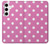 S2358 Pink Polka Dots Case For Samsung Galaxy S24 Plus