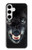 S2823 Black Wolf Blue Eyes Face Case For Samsung Galaxy S24 Plus