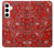 S3354 Red Classic Bandana Case For Samsung Galaxy S24 Plus
