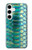 S3414 Green Snake Scale Graphic Print Case For Samsung Galaxy S24 Plus