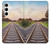 S3866 Railway Straight Train Track Case For Samsung Galaxy S24 Plus