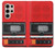 S3204 Red Cassette Recorder Graphic Case For Samsung Galaxy S24 Ultra
