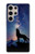 S3555 Wolf Howling Million Star Case For Samsung Galaxy S24 Ultra