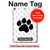 S2355 Paw Foot Print Hard Case For iPad 10.2 (2021,2020,2019), iPad 9 8 7