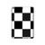 S2492 Black and White Check Hard Case For iPad 10.2 (2021,2020,2019), iPad 9 8 7