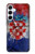 S3313 Croatia Flag Vintage Football Graphic Case For Samsung Galaxy A55 5G