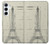 S3474 Eiffel Architectural Drawing Case For Samsung Galaxy A55 5G