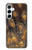 S3691 Gold Peacock Feather Case For Samsung Galaxy A55 5G