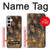 S3691 Gold Peacock Feather Case For Samsung Galaxy A55 5G