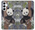 S3793 Cute Baby Panda Snow Painting Case For Samsung Galaxy A55 5G