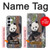 S3793 Cute Baby Panda Snow Painting Case For Samsung Galaxy A55 5G