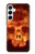 S3881 Fire Skull Case For Samsung Galaxy A55 5G