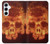 S3881 Fire Skull Case For Samsung Galaxy A55 5G