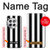 S2297 Black and White Vertical Stripes Case For OnePlus 12