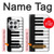 S3078 Black and White Piano Keyboard Case For OnePlus 12