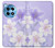 S2361 Purple White Flowers Case For OnePlus 12R
