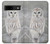 S1566 Snowy Owl White Owl Case For Google Pixel 8a