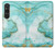 S3399 Green Marble Graphic Print Case For Sony Xperia 1 VI