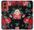 S3112 Rose Floral Pattern Black Case For Motorola Moto G Stylus 5G (2024)