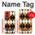 S3421 Black Orange White Argyle Plaid Case For Motorola Moto G Stylus 5G (2024)