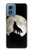 S1981 Wolf Howling at The Moon Case For Motorola Moto G Play 4G (2024)